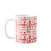Love hearts Valentine's Day mug
