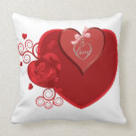 Love Heartstrings Throw Pillow
