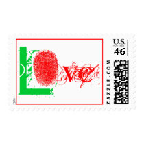 Love Holiday Postage Stamp