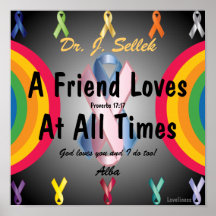 Love Honors Friendship Poster-Customize