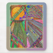 Love & Hope are the bridge from fear to courage mousepads