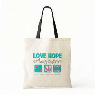 Love Hope Awareness Hereditary Breast Cancer bag
