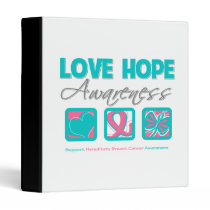 Love Hope Awareness Hereditary Breast Cancer Binder