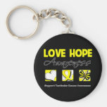 Love Hope Awareness Testicular Cancer Key Chain