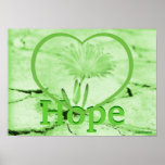Love Hope Blooming Green Earth Poster-Cust.