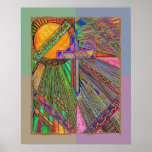 Love & Hope Cross from Fear to Courage Poster posters