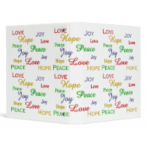 Love, Hope, Joy, Peace binders by kchippie Love, Hope, Joy, Peace binders