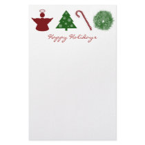 Love Hope Joy Peace Happy Holidays stationery