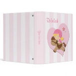 Love Horseriding Pink Stripes binders