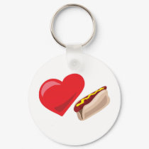 Love hot dogs!  Customizable: keychains