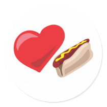Love hot dogs!  Customizable: stickers