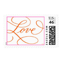 Love . Hot Pink Hot Orange stamps