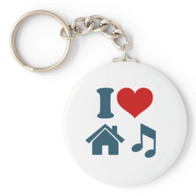 Love House Music Keychains