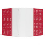 Love, Hugs and Kisses Binder (1.5 inch), Red