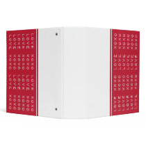 Love, Hugs and Kisses Binder (2 inch), Red