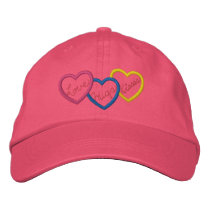 Love Hugs Kisses Embroidered Hat embroidered hats