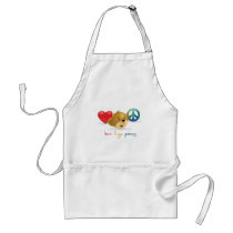 Love Hugs Peace Logo 3 aprons