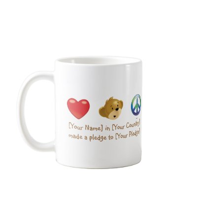 Love. Hugs. Peace Mugs by lovehugspeace