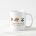 Love. Hugs. Peace mugs