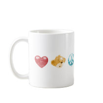 Love. Hugs. Peace mugs by lovehugspeace Love. Hugs. Peace mugs