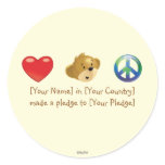 Love. Hugs. Peace stickers