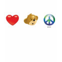 Love. Hugs. Peace t-shirts