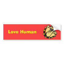 Love Human bumper stickers by REDINARD Love Human bumper stickers