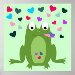Love Hungry Frog Poster posters