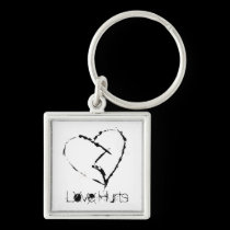 Love Hurts-Broken Heart keychains