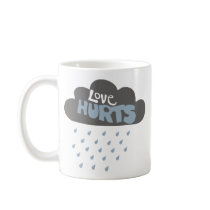 Love Hurts Cloud mugs by ObsessionDesign Love Hurts Cloud mugs