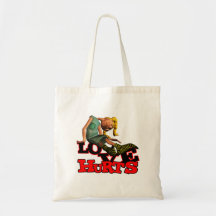 LOVE HURTS EMO POUTING GIRL BAG