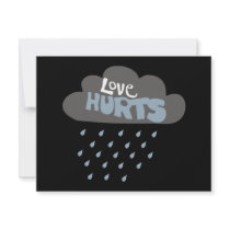 Love Hurts Raincloud invitations
