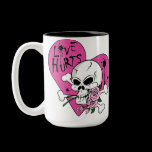 Love Hurts Skull mugs