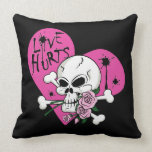 Love Hurts Skull pillows