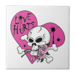 Love Hurts Skull tiles