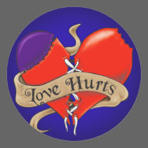 Love Hurts Sticker