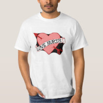 love hurts t-shirts