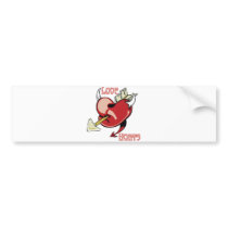 Love Hurts Wounded Heart bumper stickers by doonidesigns Love Hurts Wounded Heart bumper stickers