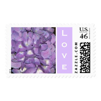 Love Hydrangea Postage Stamp
