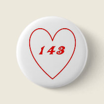 Love, I Love You buttons