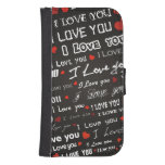 Love I Love You Hearts Phone Wallet Cases