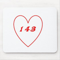 Love, I Love You Mouse Pad