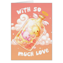 Love in a Bottle Greeting Card cards