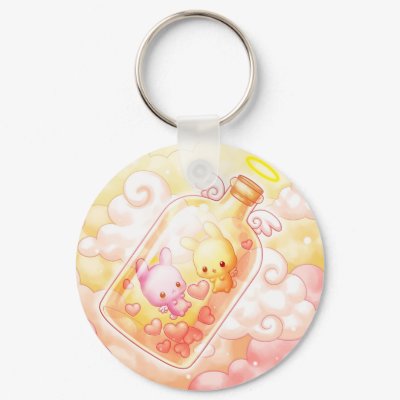 Love in a Bottle Keychain by celesse