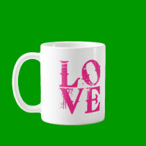 LOVE in a Cool Font mugs by greenbaby LOVE in a Cool Font mugs