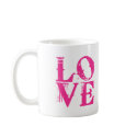 LOVE in a Cool Font mugs by greenbaby LOVE in a Cool Font mugs