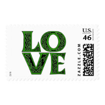 Love in an Irish Celtic Font Stamp