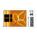 Love In Autumn Postage Stamp stamp
