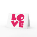 LOVE in Big Pink Letters cards by greenbaby LOVE in Big Pink Letters cards