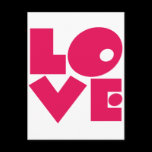 LOVE in Big Pink Letters